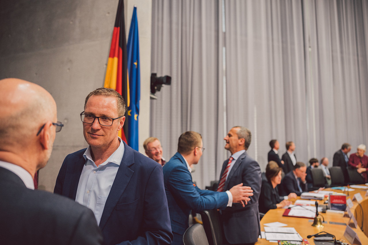Fotoreportage eines Politikers während der Sitzungswoche im Bundestag in Berlin